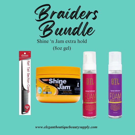 Braiders Bundle Shine 'N Jam Extra Hold (8oz)