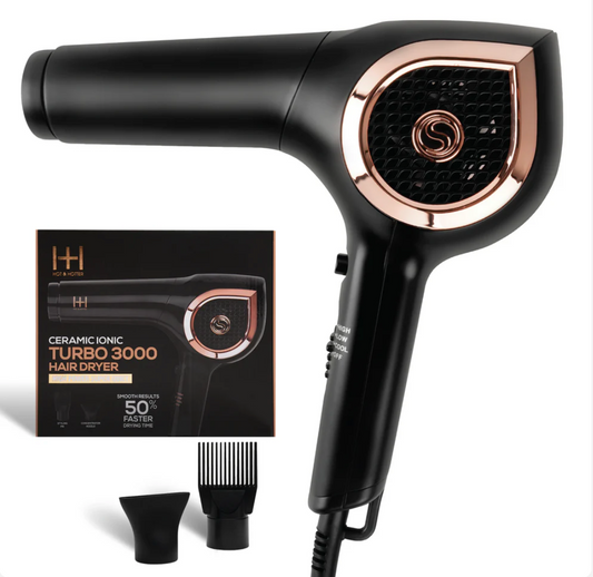 Hot & Hotter Ceramic Turbo 3000 Hair Dryer